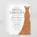 Search for orange 50th birthday invitations Fifty and fabulous