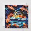 Search for fish vertical note cards Water
