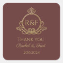 Search for golden thank you stickers Vintage