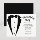 Search for mens 75th birthday invitations Black