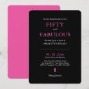 Search for pink 50th birthday invitations Trendy