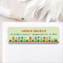 Search for alphabet return address labels Birthday