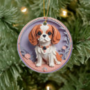 Search for cavalier king charles christmas tree decorations Puppies