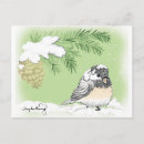 Search for chickadee postcards Winter
