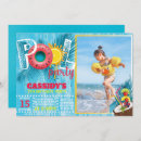 Search for kids pool party invitations Pink