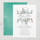 Search for winter greenery baby shower invitations Watercolor