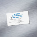 Search for cleaning service business card magnets Professional