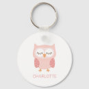 Search for pink owl key rings Animals