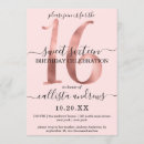 Search for faux rose gold invitations Minimalist