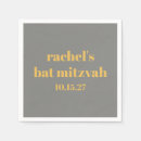 Search for bat mitzvah napkins Unique