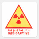 Search for radioactive stickers Danger