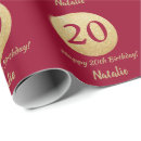 Search for red gold wrapping paper Happy birthday