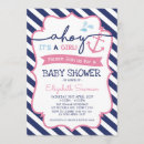 Search for nautical baby girl shower invitations Anchor