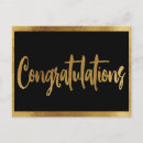 Search for congratulation postcards Gold