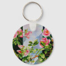 Search for red and white rose key rings Elegant