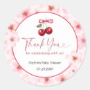 Search for cherry blossom thank you stickers Red