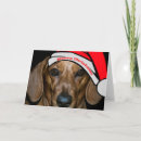 Search for funny dachshund christmas cards Santa