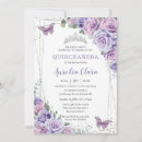 Search for purple butterfly quinceanera invitations Mexican spanish latina