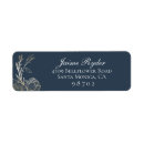 Search for gold floral return address labels Chic