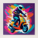 Search for scooters puzzles Illustration
