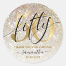 Search for gold glitter sparkle stickers 50th birthday