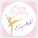 Search for ballerina birthday stickers Elegant