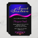 Search for royal blue sweet 16 invitations Girly