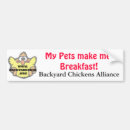 Search for breakfast bumper stickers Chickens