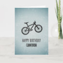 Search for mountain bike birthday cards Cyclist