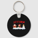 Search for let it snow key rings Xmas