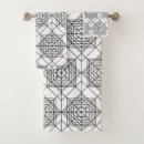 Search for black and white abstract bath towels Seamless
