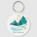 Search for winter trees key rings Green