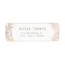 Search for gilded return address labels Floral