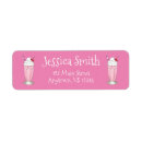 Search for ice cream return address labels Strawberry