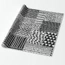 Search for doodle drawing wrapping paper Black