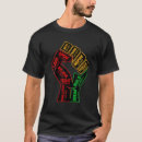 Search for black fist tshirts African