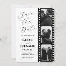 Search for black and white movie invitations Modern