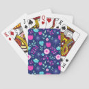 Search for floral playing cards Navy blue
