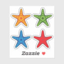 Search for white starfish stickers Marine life
