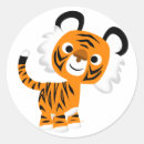 Search for tiger cartoon stickers Animals