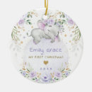 Search for lavender christmas tree decorations Baby 1st christmas