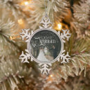 Search for pewter christmas tree decorations Mr and mrs
