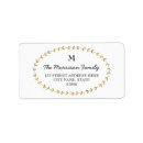 Search for laurel wreath return address labels Gold