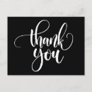 Search for thank you postcards Black and white