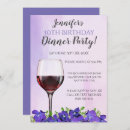 Search for dinner 30th birthday invitations Purple