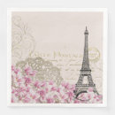 Search for vintage rose napkins Paris