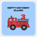 Search for fire truck birthday party stickers Boy