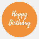 Search for orange background stickers Happy