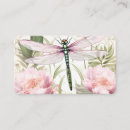Search for dragonflies business cards Pink