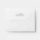 Search for hunter green envelopes Return address